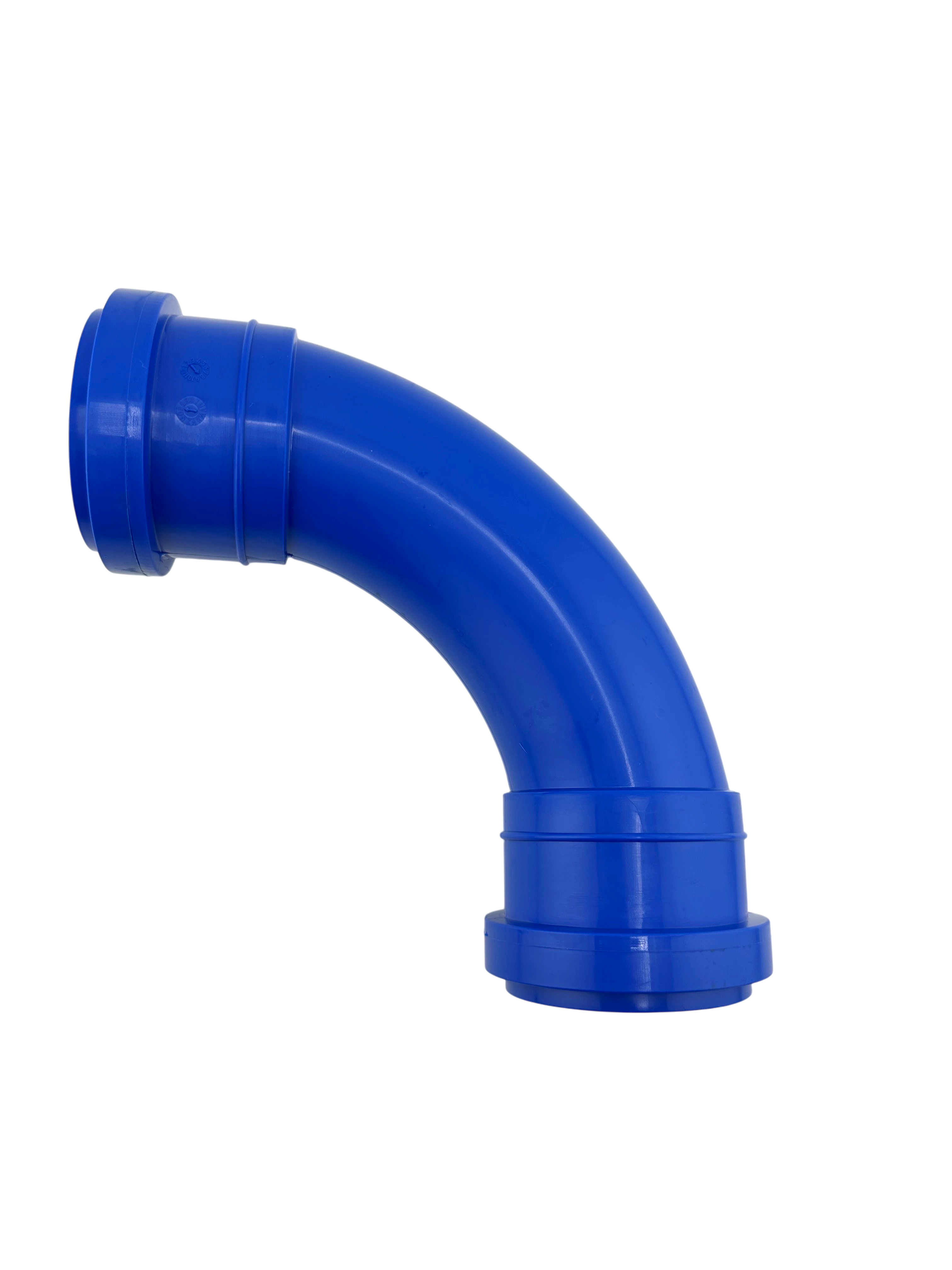 Bogen PP-blau 90Grad lg 50mm